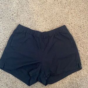 Black Madewell shorts.